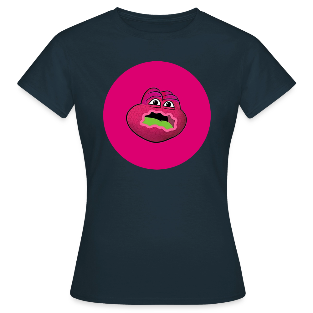 Jerry The Turtle Logo (Remix-Design) - Damen T-Shirt - Navy