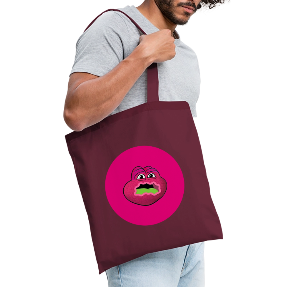 Jerry The Turtle Logo (Remix-Design) - Stofftasche - Burgunderrot