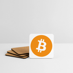 Bitcoin Logo (Original) - Untersetzer (4er-Set) - Weiß
