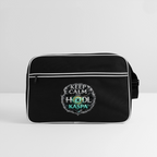 Keep Calm and Hodl Kaspa (Fan-Art) - Retro Tasche - Schwarz/Weiß