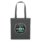 Keep Calm and Hodl Kaspa (Fan-Art) - Stofftasche - Graphite