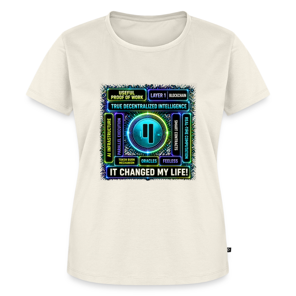 Qubic Changed Life (Fan-Art) - Damen T-Shirt Premium - Naturweiß
