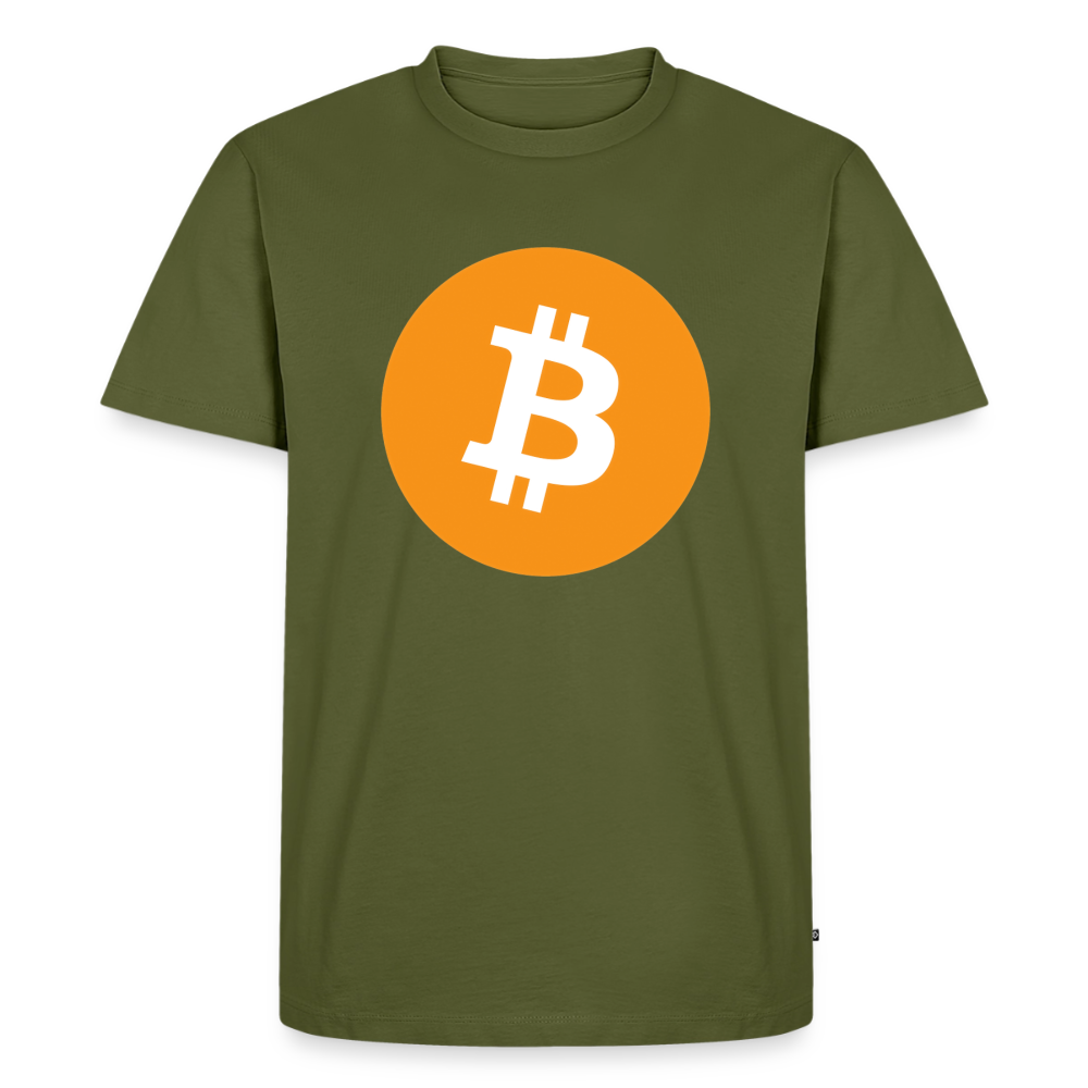 Bitcoin Logo (Original) - Herren T-Shirt Premium - Khaki