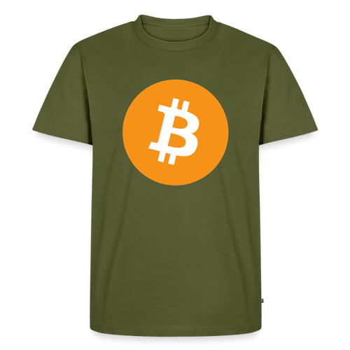 Bitcoin Logo (Original) - Herren T-Shirt Premium - Khaki