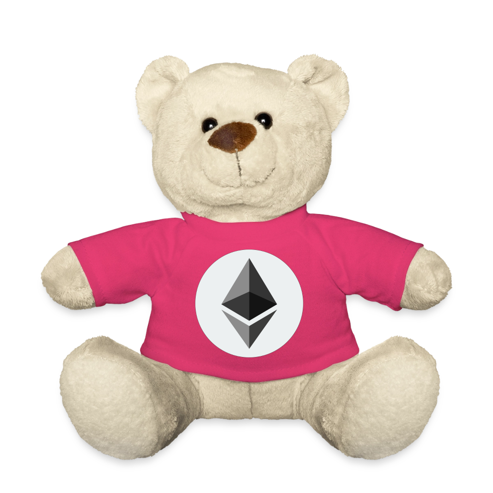 Ethereum Logo (Original) - Teddybär - Pink
