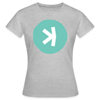 Kaspa Logo hell (Original) - Damen T-Shirt - Grau meliert