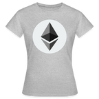 Ethereum Logo (Original) - Damen T-Shirt - Grau meliert