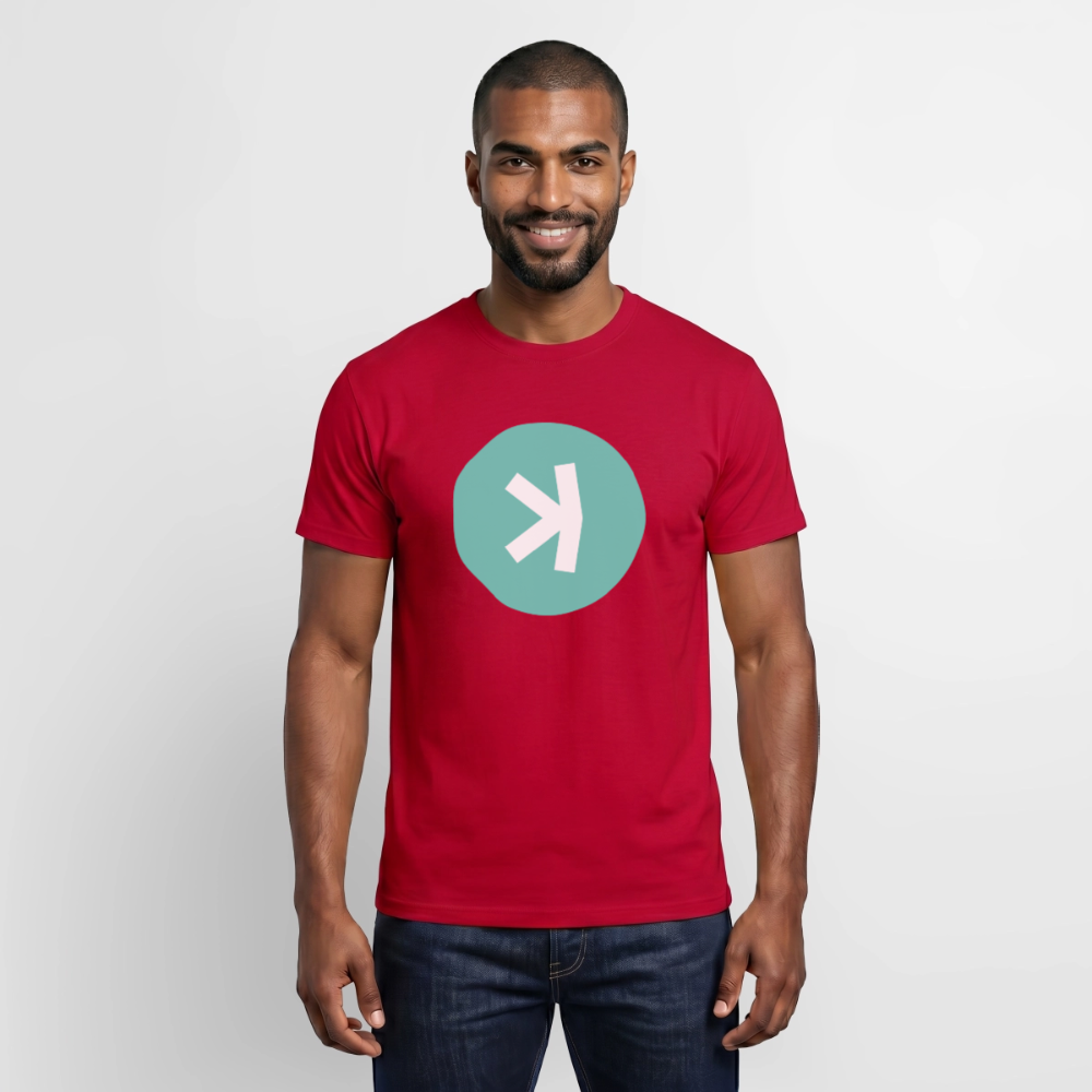 Kaspa Logo hell (Original) - Herren T-Shirt - Rot
