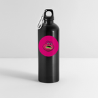 Jerry The Turtle Logo (Remix-Design) - Trinkflasche mit Karabiner 750 ml - Schwarz