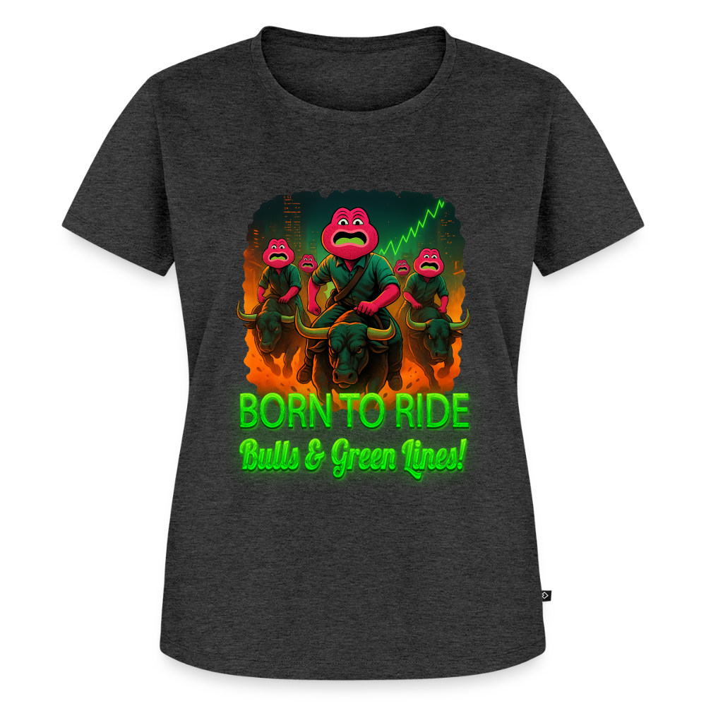 Jerry Born to Ride (Fan-Art) - Damen T-Shirt Premium - Anthrazit meliert