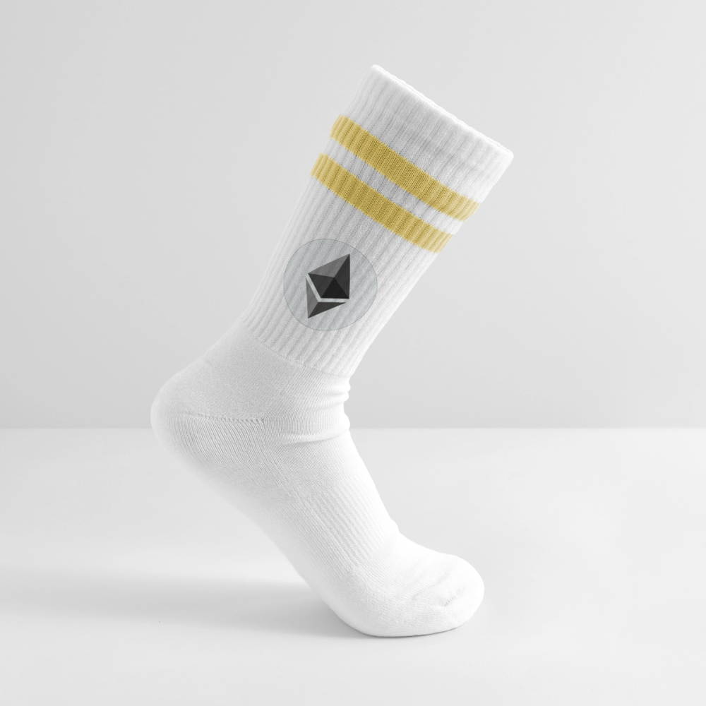Ethereum Logo (Original) - Tennissocken - Weiß/Gelb