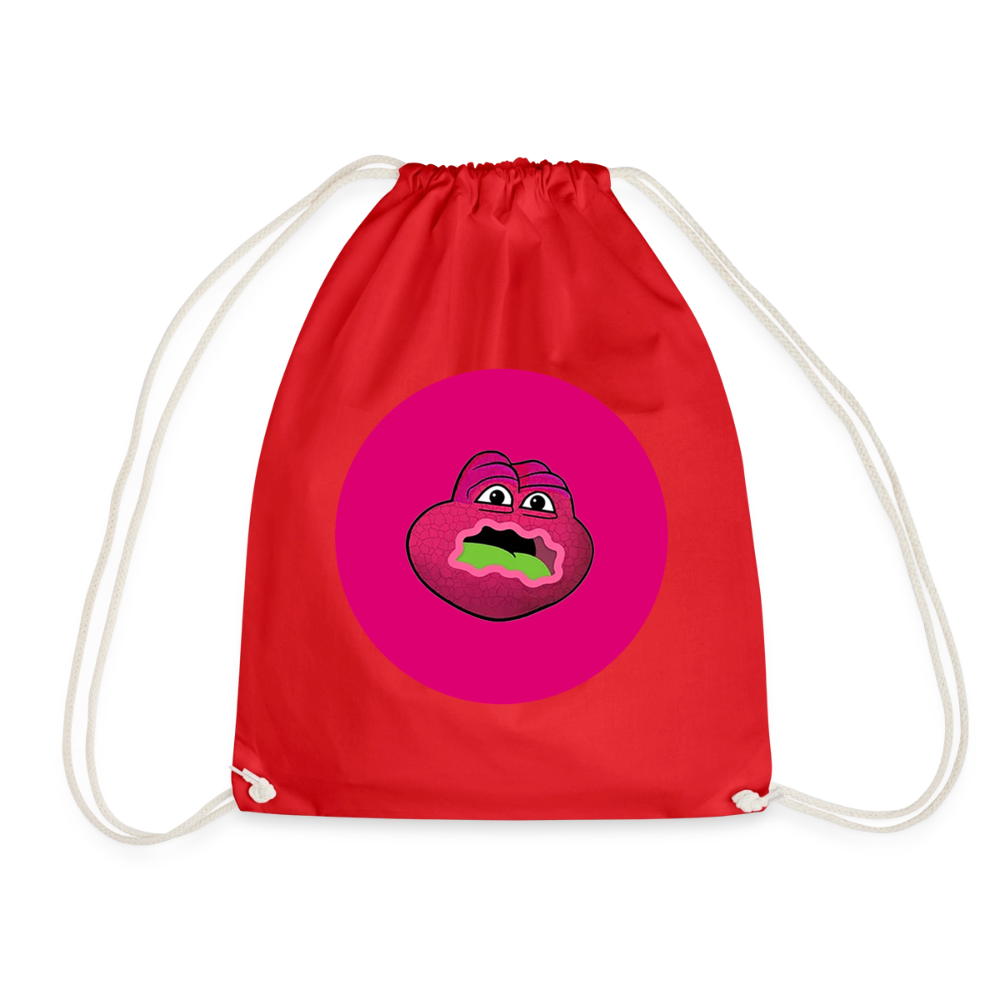 Jerry The Turtle Logo (Remix-Design) - Turnbeutel - Rot