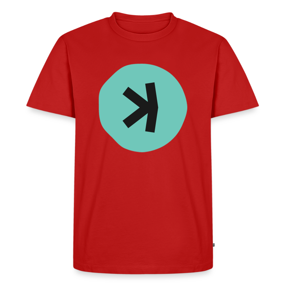 Kaspa Logo dunkel (Original) - Herren T-Shirt Premium - Rot