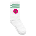 Jerry The Turtle Logo (Remix-Design) - Tennissocken Premium - Weiß/Mint