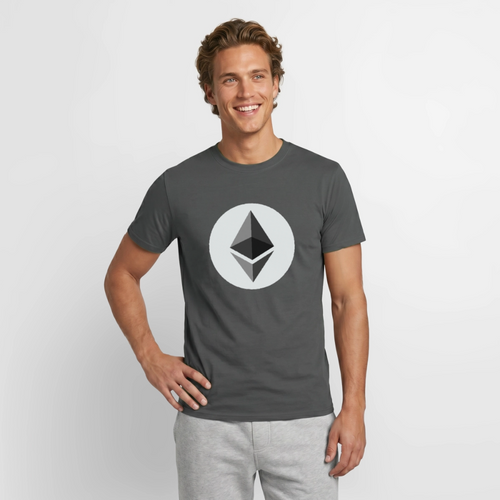 Ethereum Logo (Original) - Herren T-Shirt - Anthrazit