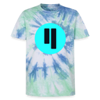 Qubic Logo (Original) - Unisex T-Shirt Premium Tie Dye - Spiralblau