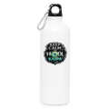 Keep Calm and Hodl Kaspa (Fan-Art) - Trinkflasche mit Karabiner 750 ml - Weiß