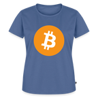 Bitcoin Logo (Original) - Damen T-Shirt Premium - Taubenblau