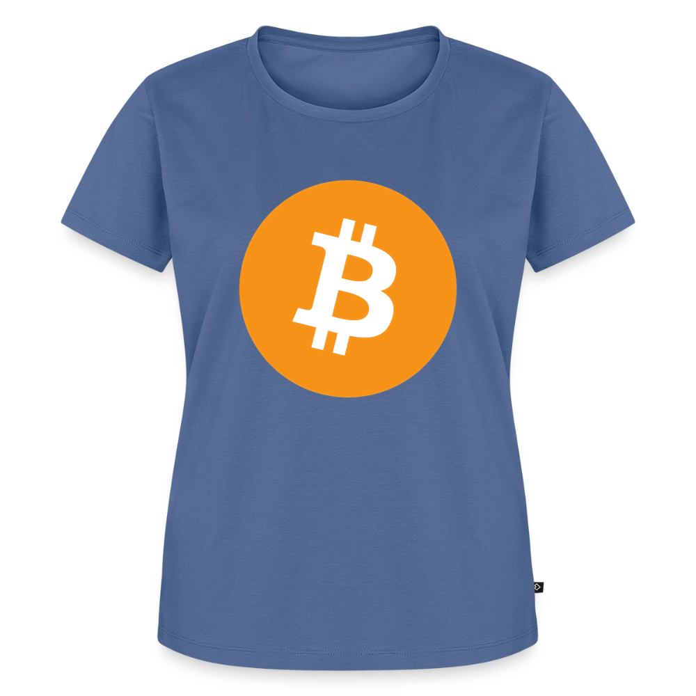 Bitcoin Logo (Original) - Damen T-Shirt Premium - Taubenblau