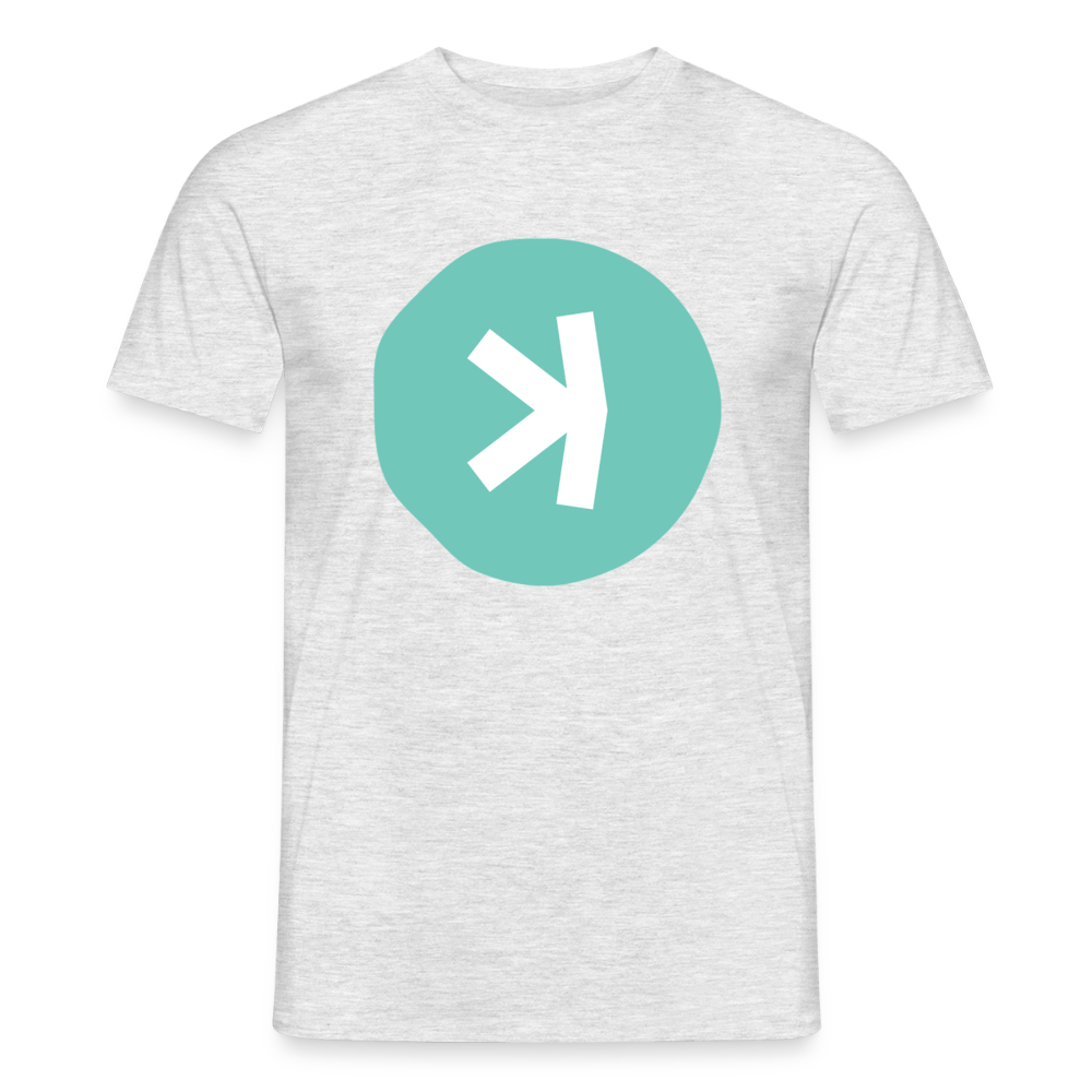 Kaspa Logo hell (Original) - Herren T-Shirt - Grau meliert