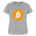 Bitcoin Logo (Original) - Damen T-Shirt Premium - Grau meliert