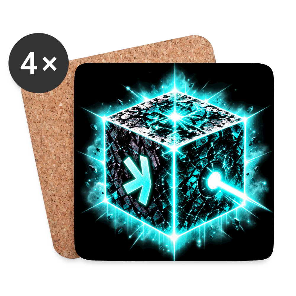 Kaspa GhostDag (Fan-Art) - Untersetzer (4er-Set) - Weiß