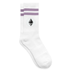 Ethereum Logo (Original) - Tennissocken - Weiß/Flieder 