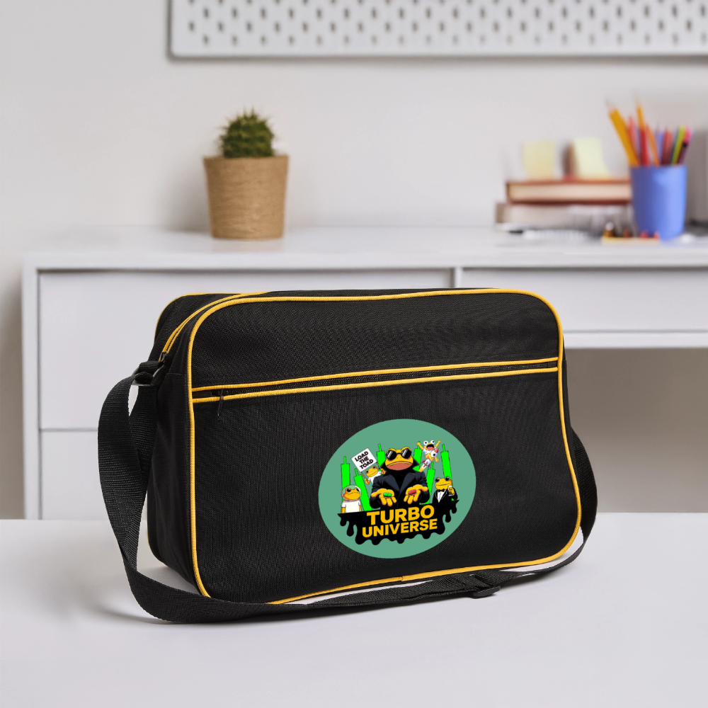 Turbo Universe (Fan-Art) - Retro Tasche - Schwarz/Gold