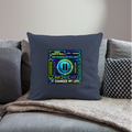 Qubic Changed Life (Fan-Art) - Polster 44 x 44 cm - Navy