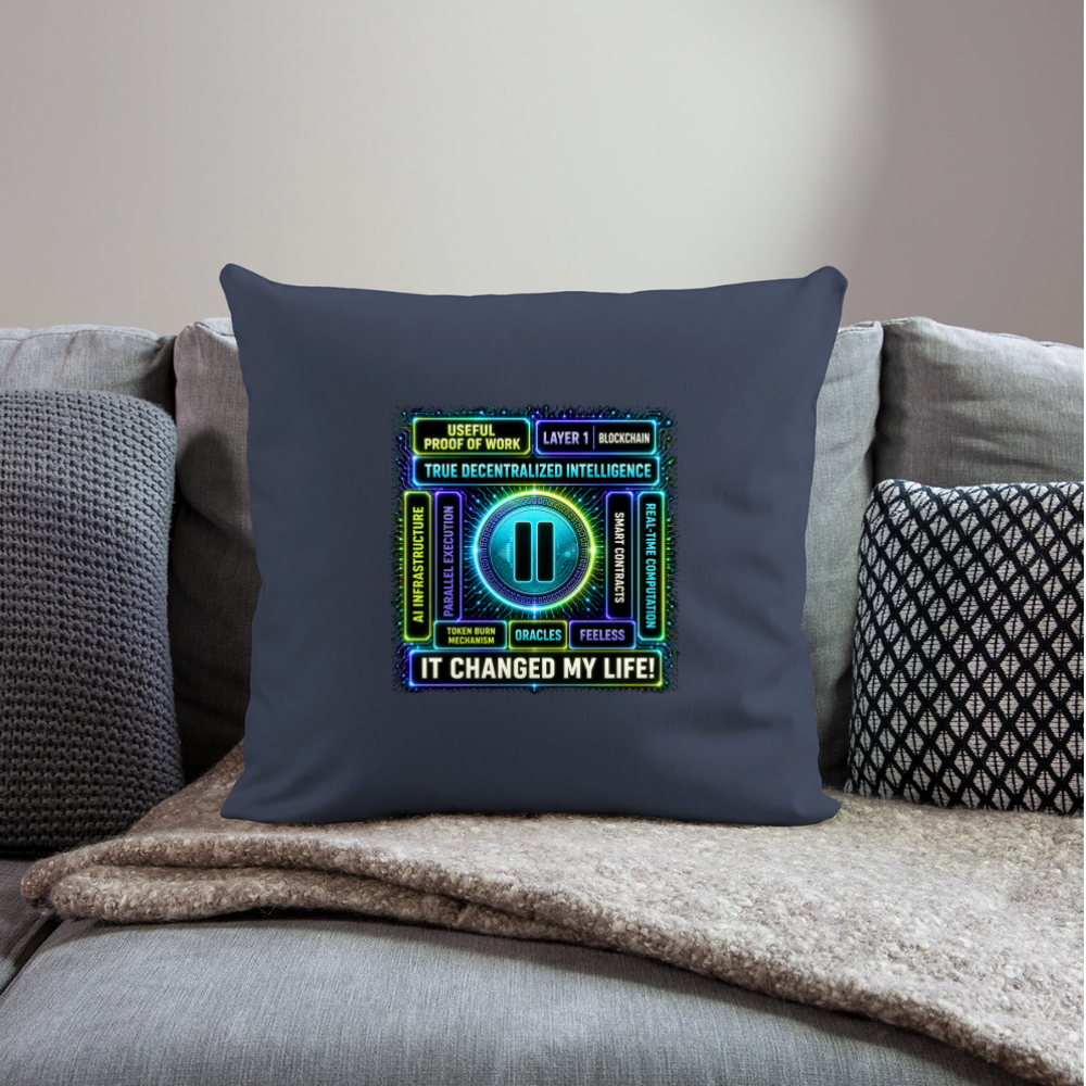Qubic Changed Life (Fan-Art) - Polster 44 x 44 cm - Navy