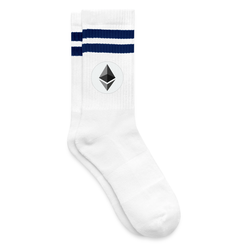 Ethereum Logo (Original) - Tennissocken - Weiß/Navy