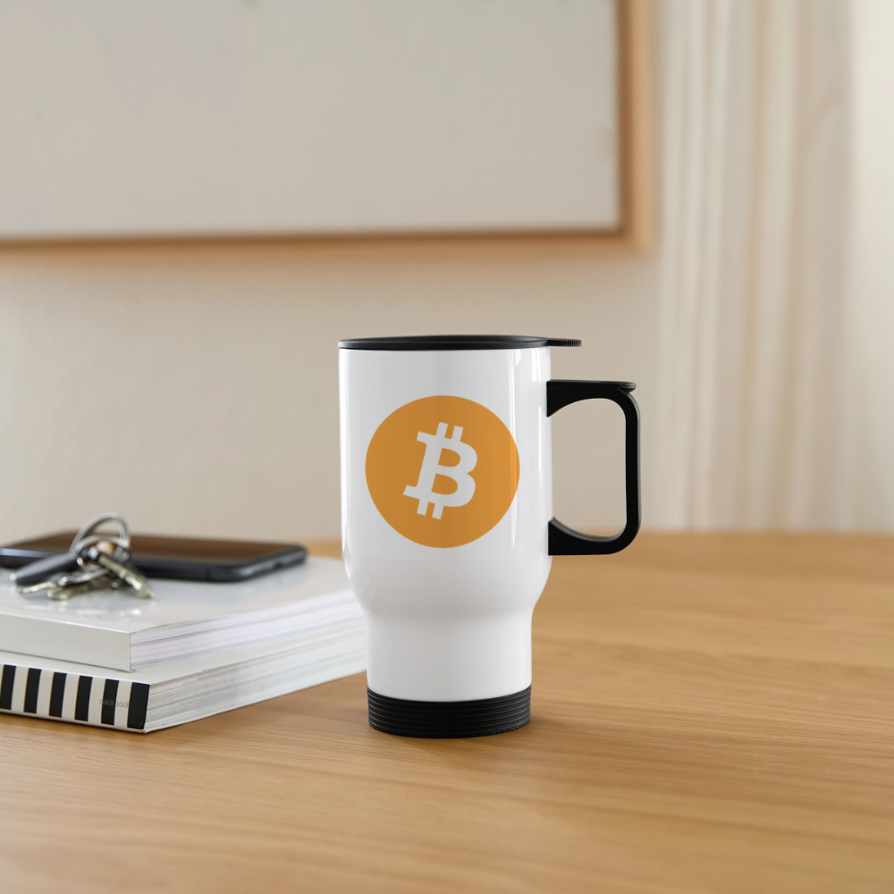 Bitcoin Logo (Original) - Thermobecher - Weiß