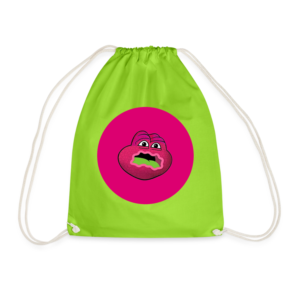 Jerry The Turtle Logo (Remix-Design) - Turnbeutel - Neongrün