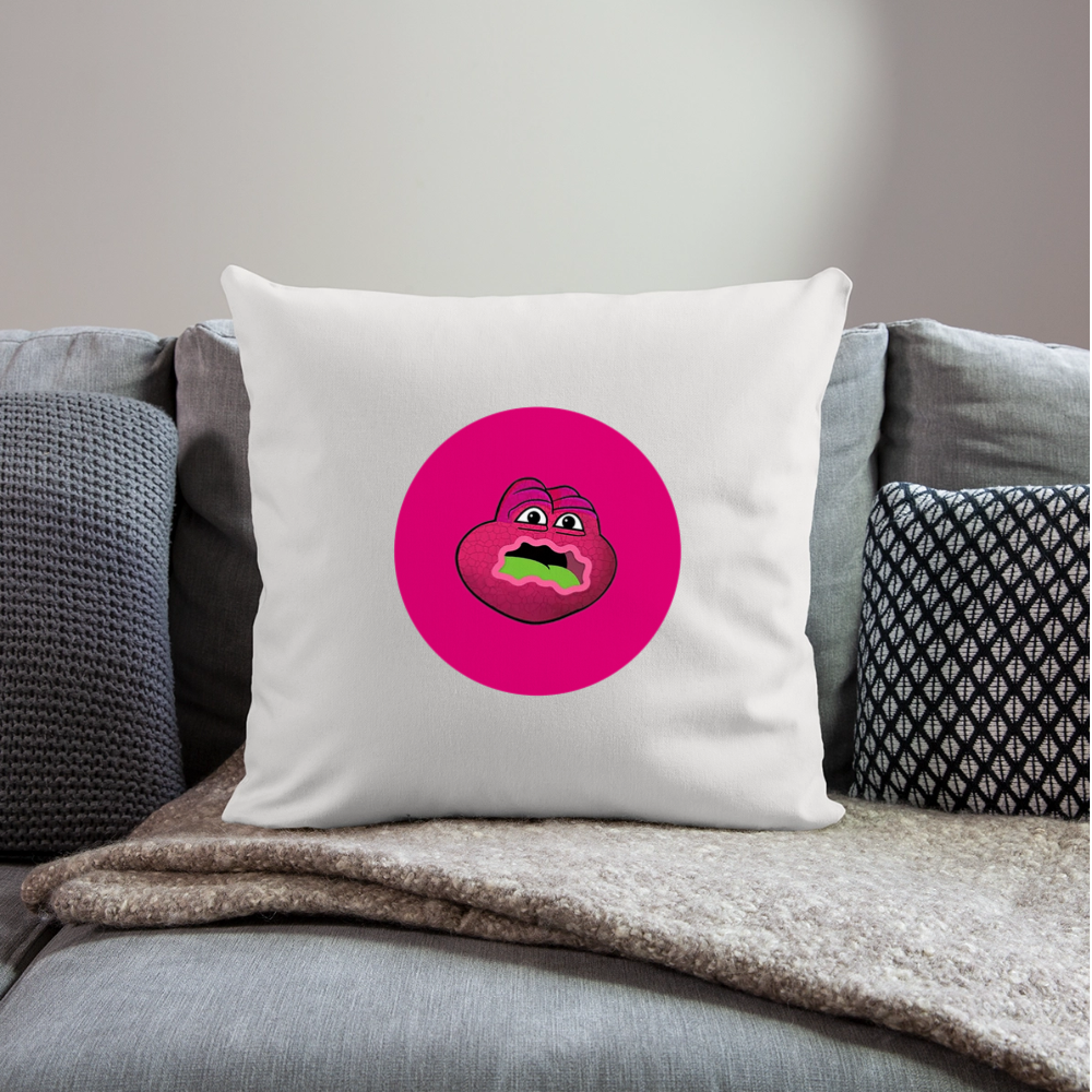 Jerry The Turtle Logo (Remix-Design) - Polster 44 x 44 cm - Naturweiß 