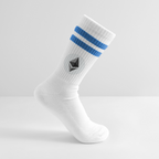 Ethereum Logo (Original) - Tennissocken - Weiß/Blau