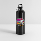 Jerry Streetart (Fan-Art) - Trinkflasche mit Karabiner 750 ml - Schwarz