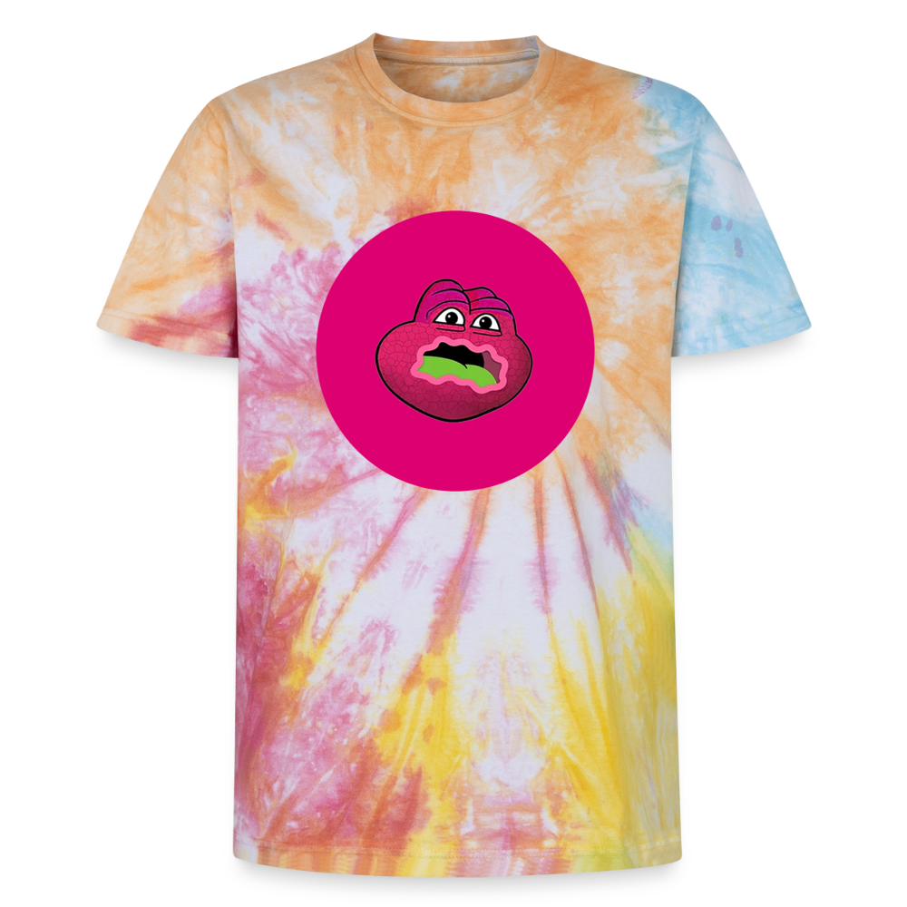 Jerry The Turtle Logo (Remix-Design) - Unisex T-Shirt Premium Tie Dye - Regenbogen-Spirale