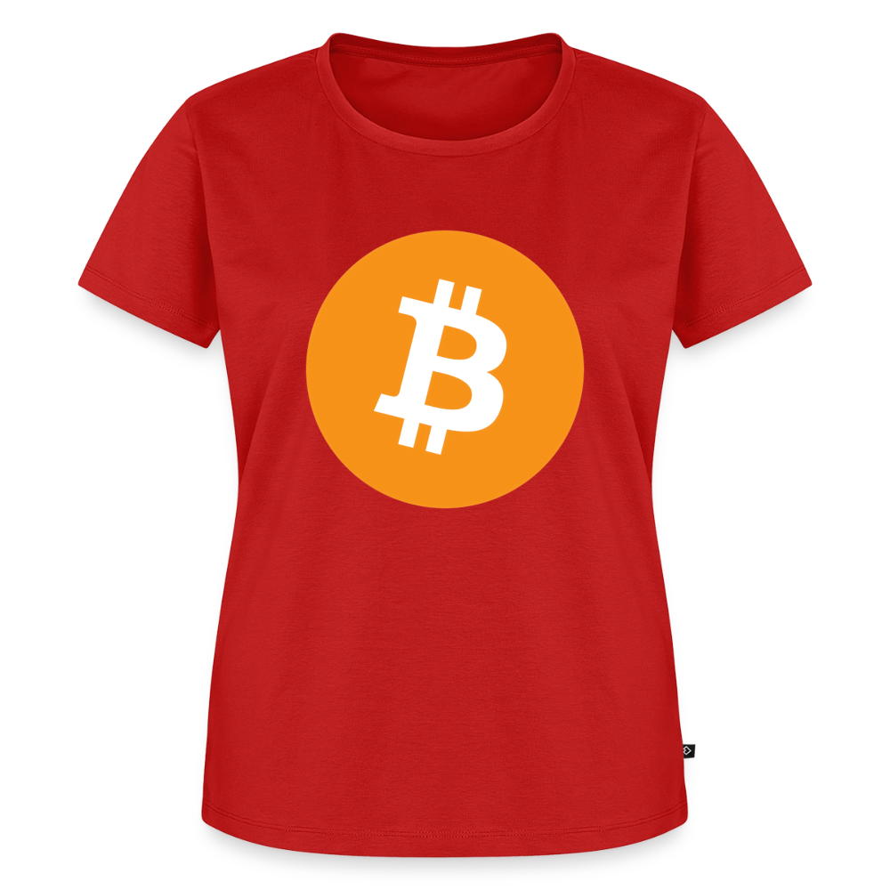 Bitcoin Logo (Original) - Damen T-Shirt Premium - Rot