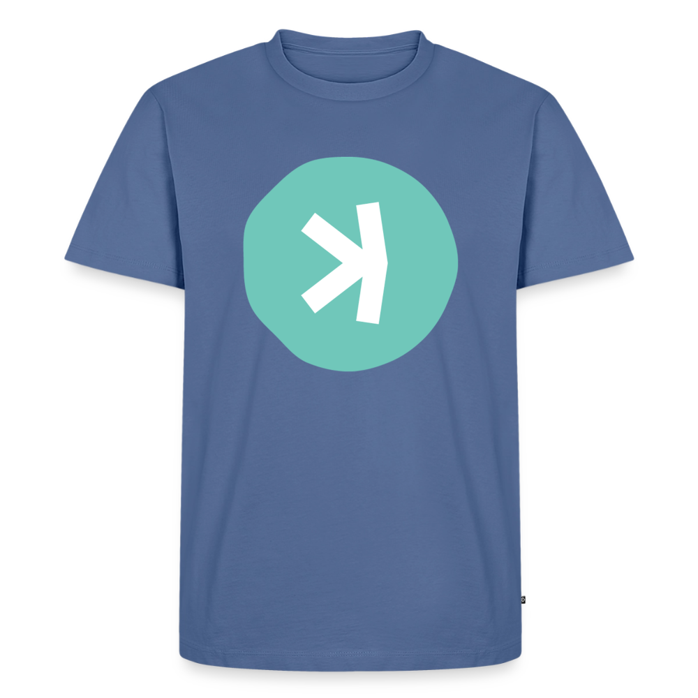 Kaspa Logo hell (Original) - Herren T-Shirt Premium - Taubenblau