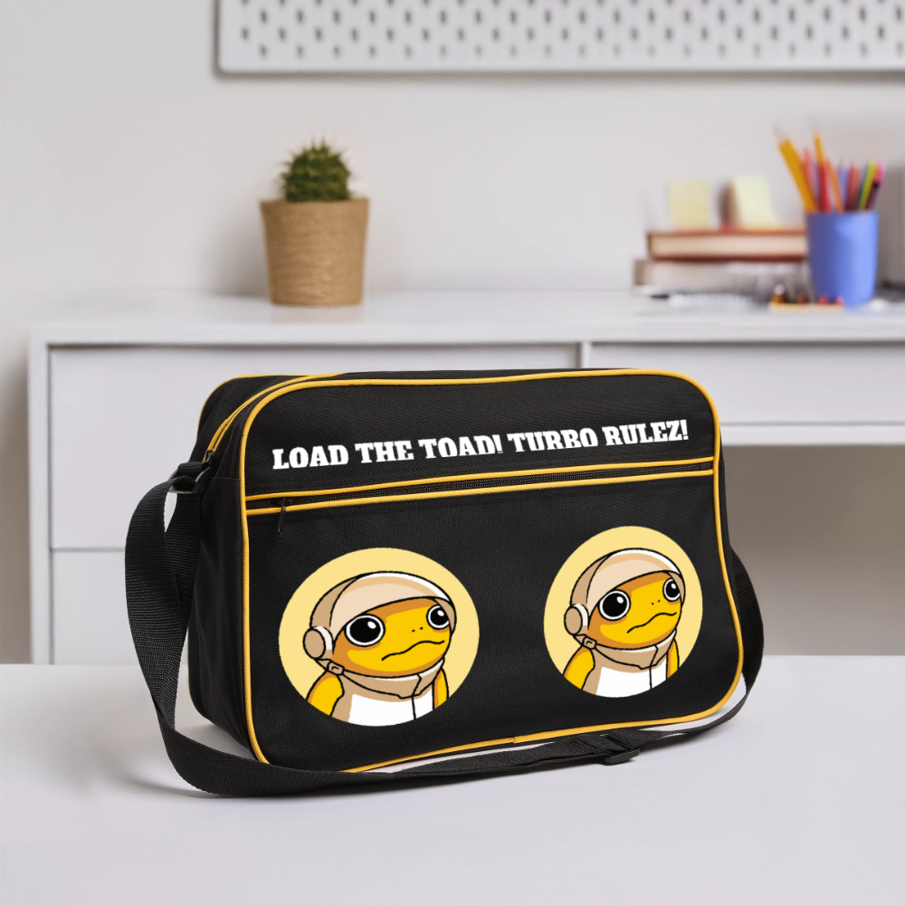 Turbo Rulez (Original) - Retro Tasche - Schwarz/Gold