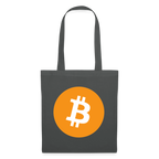 Bitcoin Logo (Original) - Stofftasche - Graphite