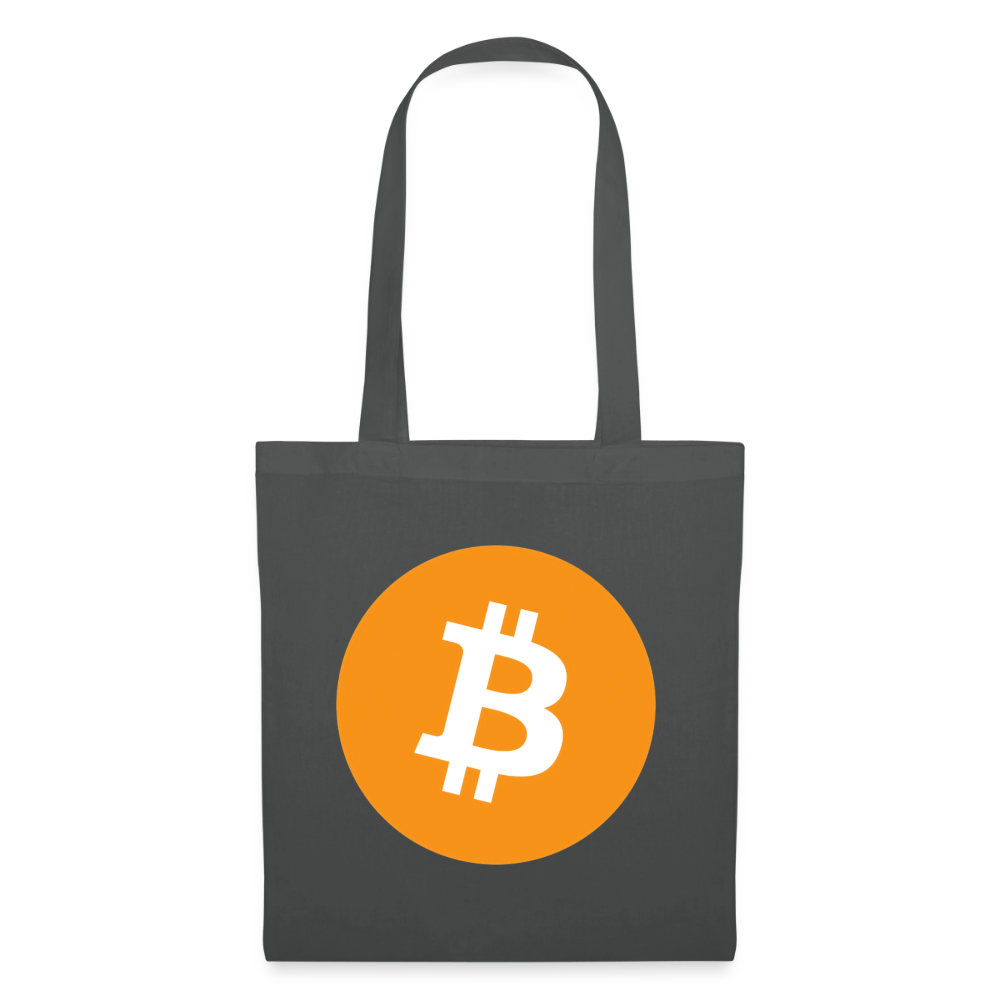 Bitcoin Logo (Original) - Stofftasche - Graphite