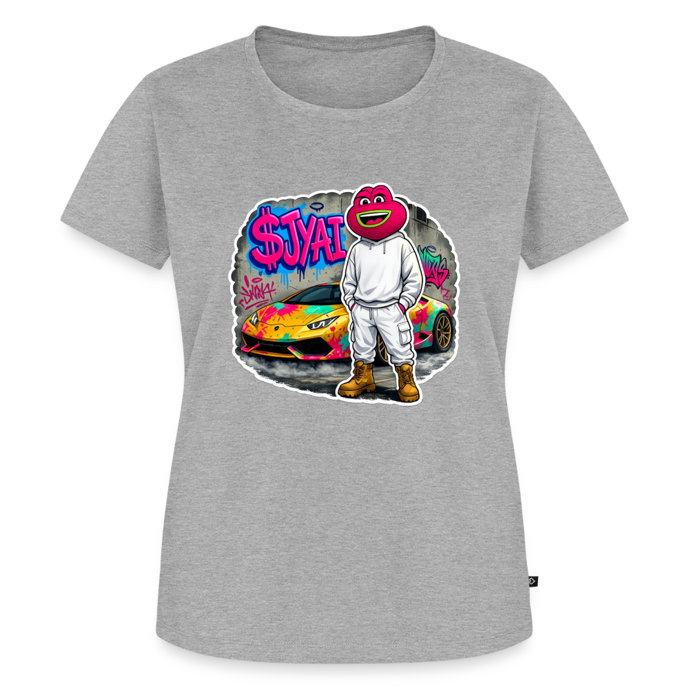 Jerry Streetart (Fan-Art) - Damen T-Shirt Premium - Grau meliert
