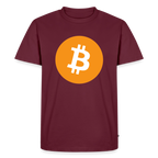 Bitcoin Logo (Original) - Herren T-Shirt Premium - Burgunderrot