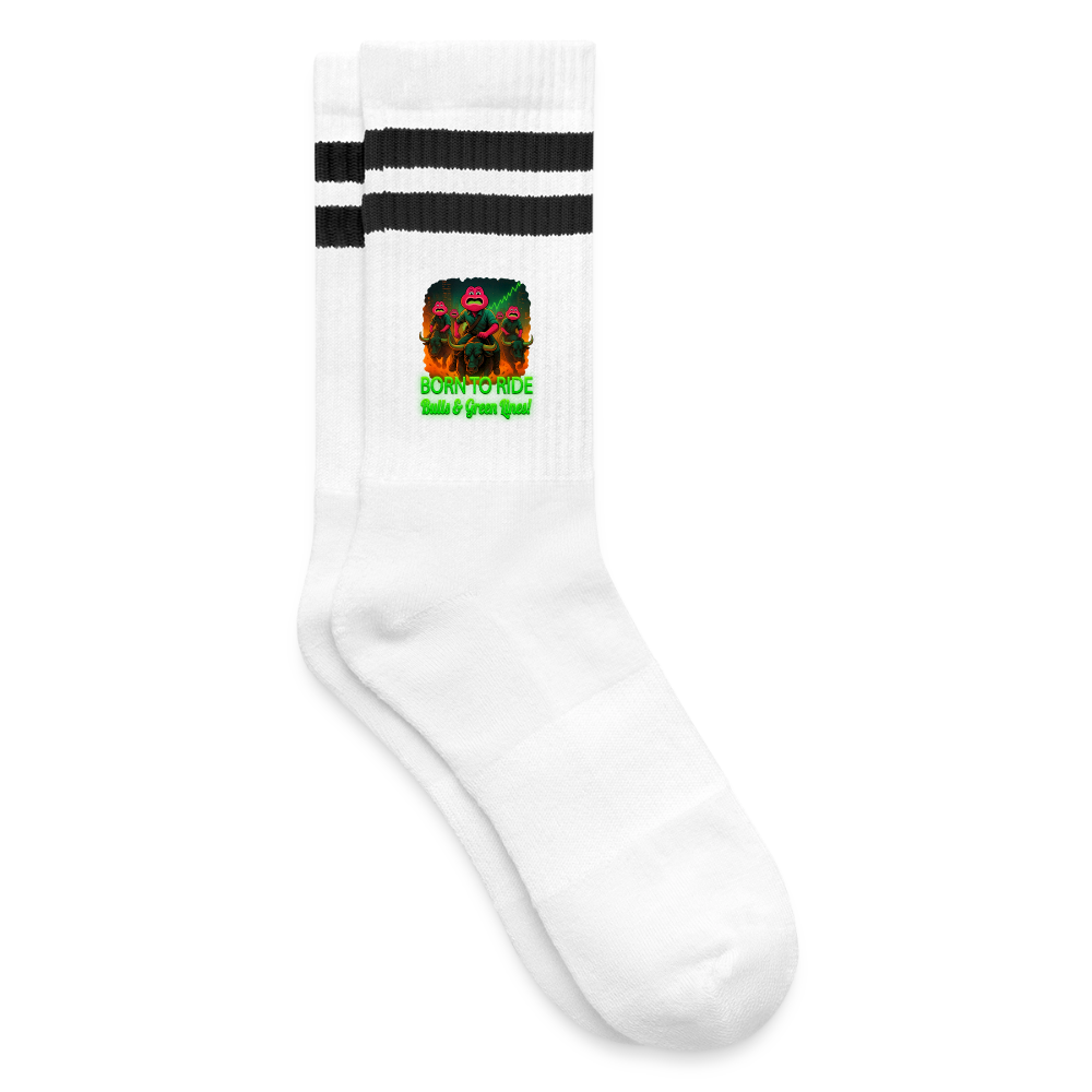 Jerry Born to Ride (Fan-Art) - Tennissocken Premium - Weiß/Schwarz