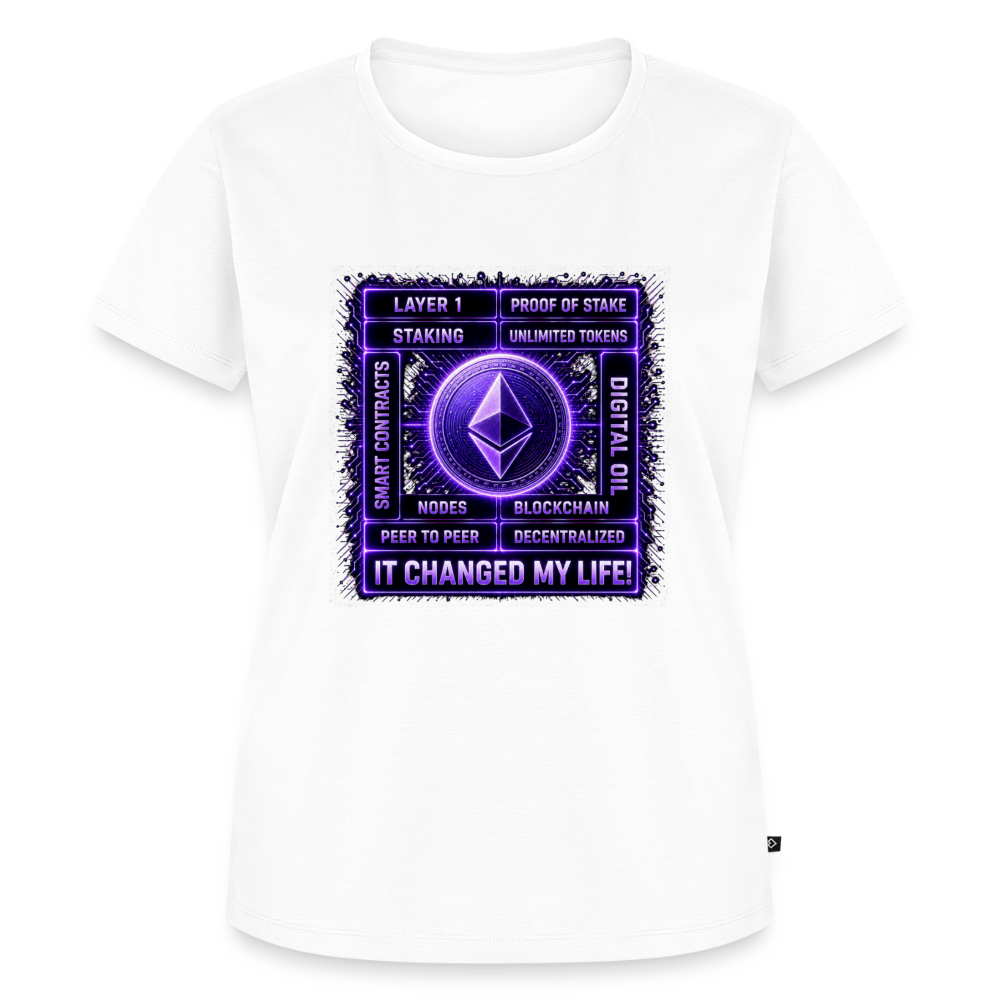 Ethereum Changed Life (Fan-Art) - Damen T-Shirt Premium - Weiß