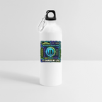 Qubic Changed Life (Fan-Art) - Trinkflasche mit Karabiner 750 ml - Weiß