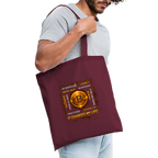 Bitcoin Changed Life (Fan-Art) - Stofftasche - Burgunderrot