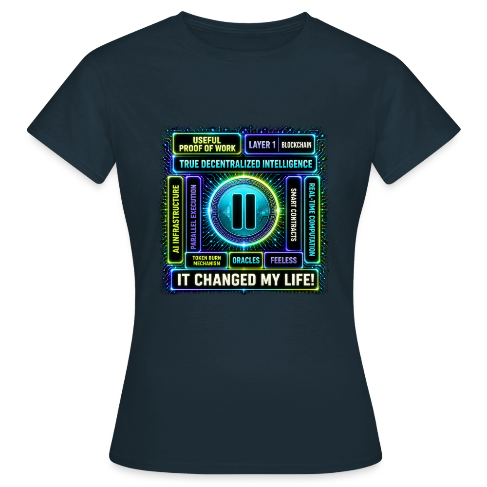 Qubic Changed Life (Fan-Art) - Damen T-Shirt - Navy