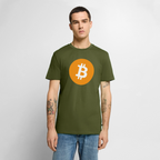 Bitcoin Logo (Original) - Herren T-Shirt Premium - Khaki